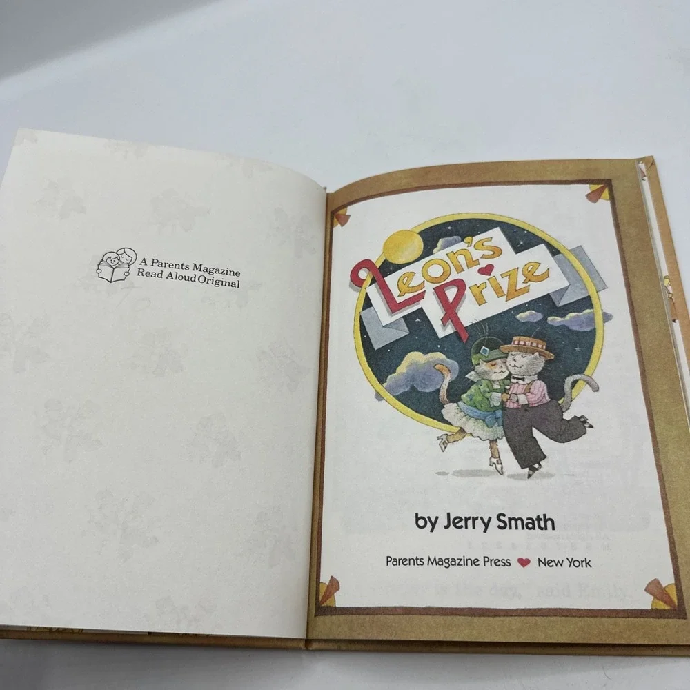 Leon's Prize by Jerry Smath ~‎ 1987 Vintage Hardcover Book Cats!!
